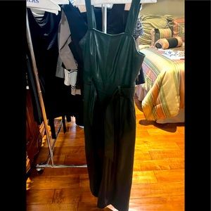 Faux Leather Jumpsuit